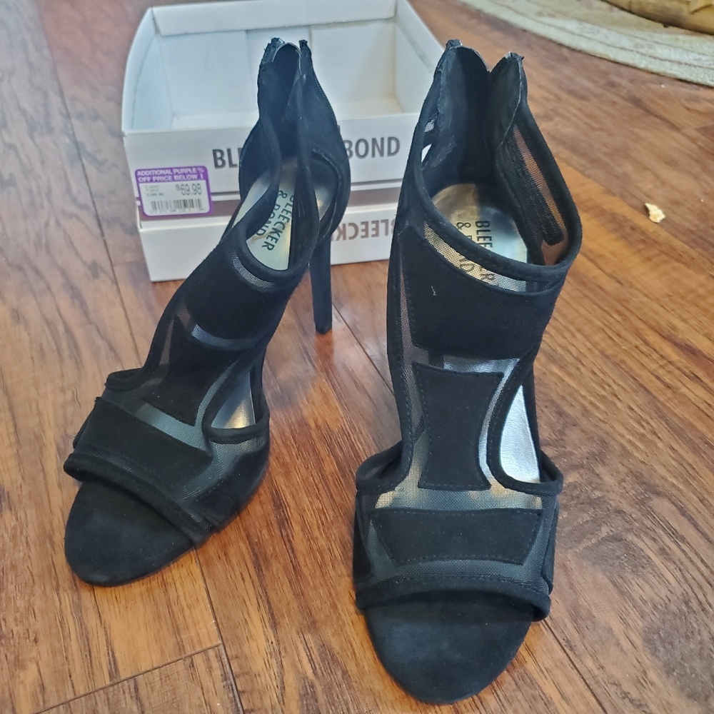 Bleecker & Bond black cutout heels